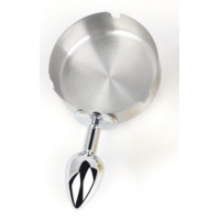 ASH TRAY BUTT PLUG - SILVER